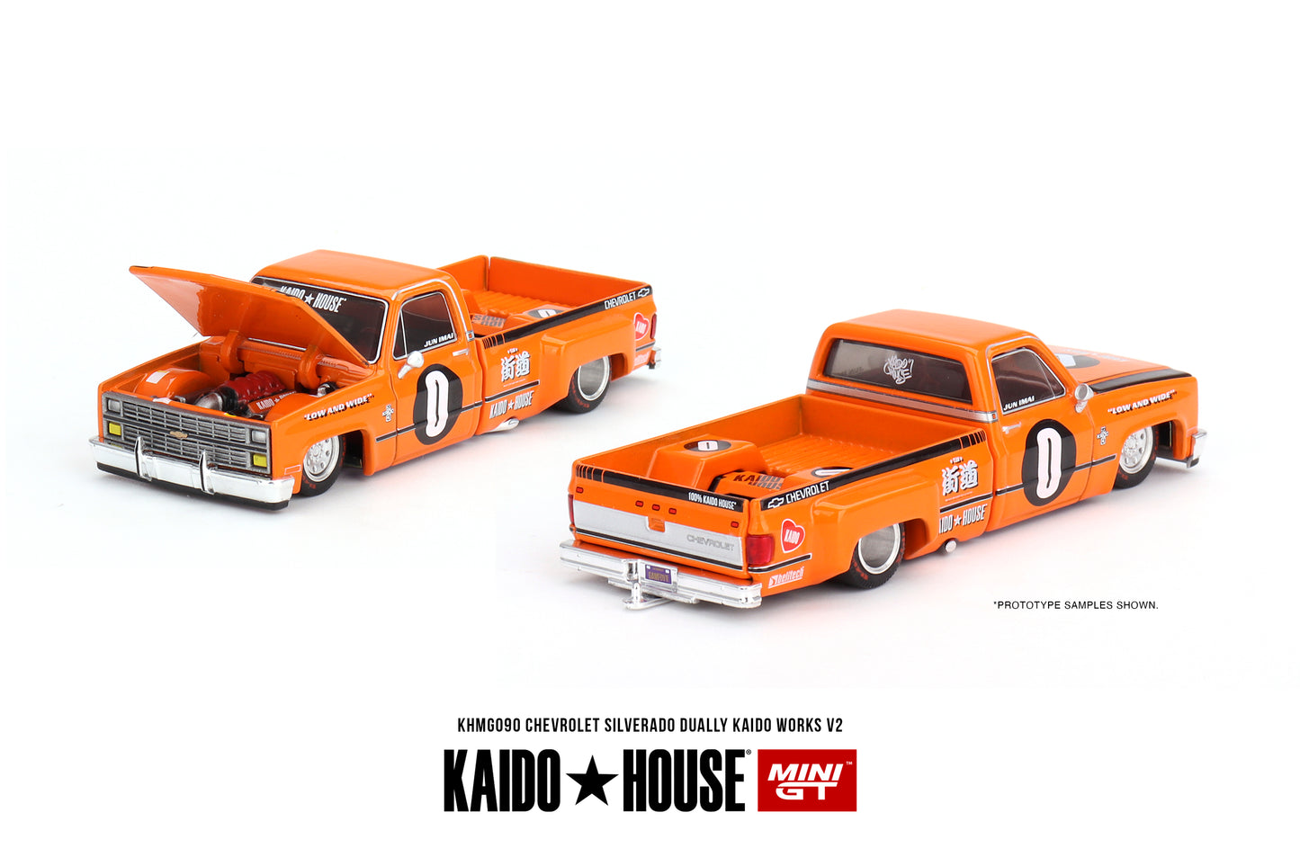 Kaido House x Mini GT 1:64 Chevrolet Silverado Dually KAIDO WORKS V2