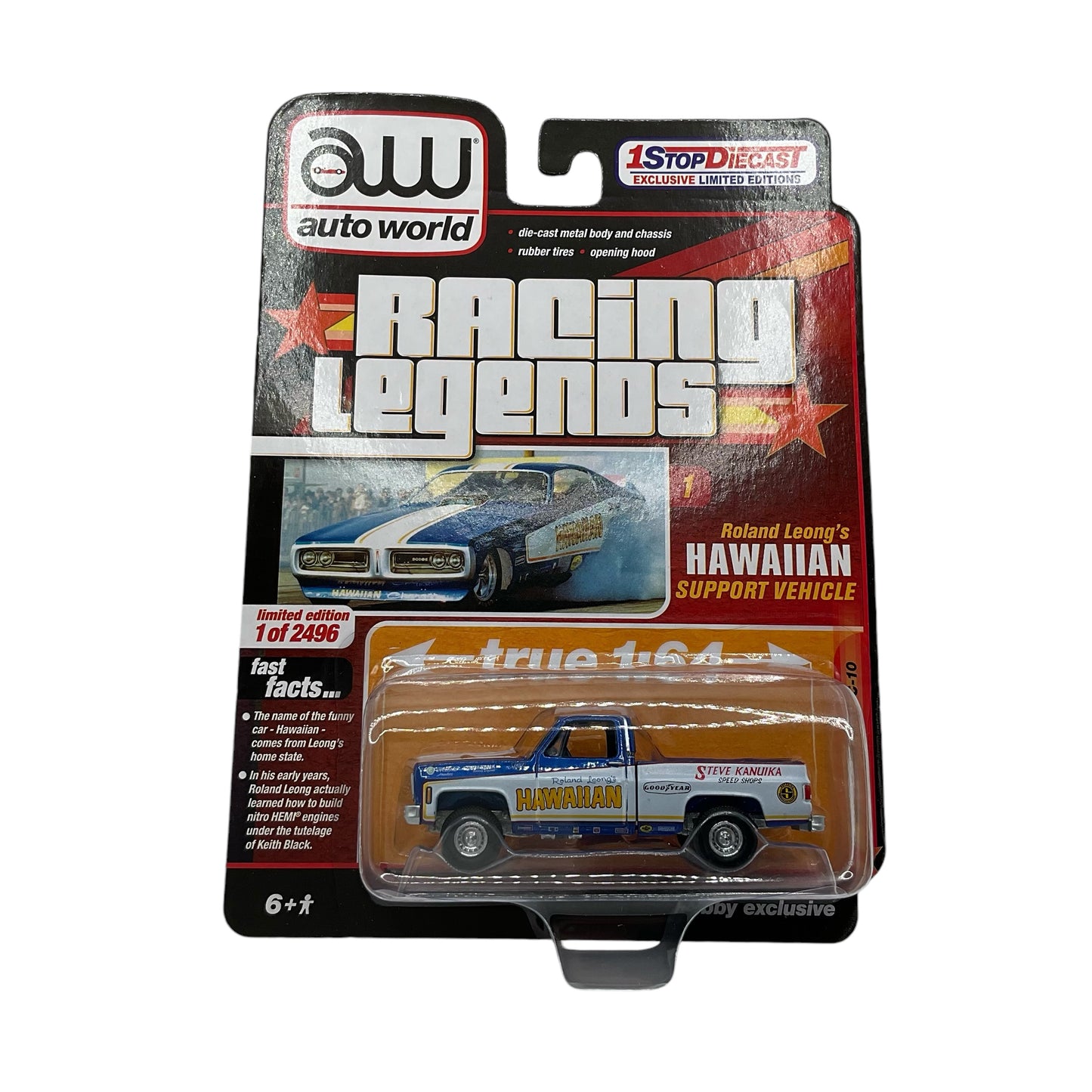 Auto World 1/64 1973 Chevy C-10 "Racing Legends Hawaiian"