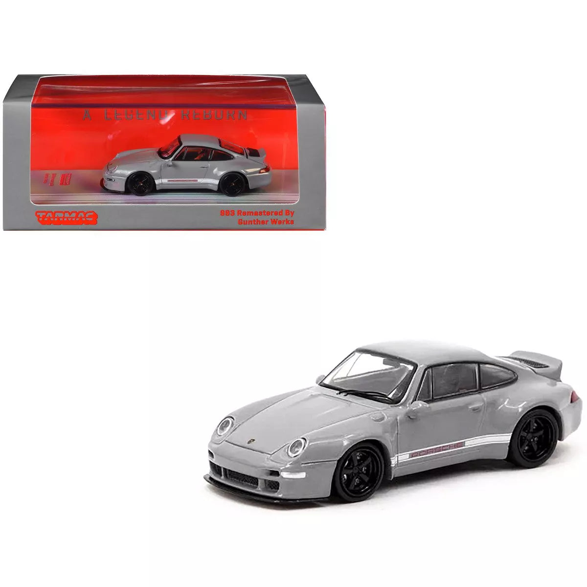 Tarmac Works 1/64 Gunther Werks 993 Gray "Road64"