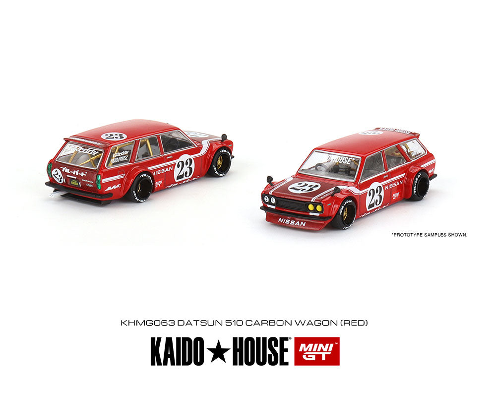Preorder) Kaido House x Mini GT 1:64 Datsun 510 Pro Street Full Carbo