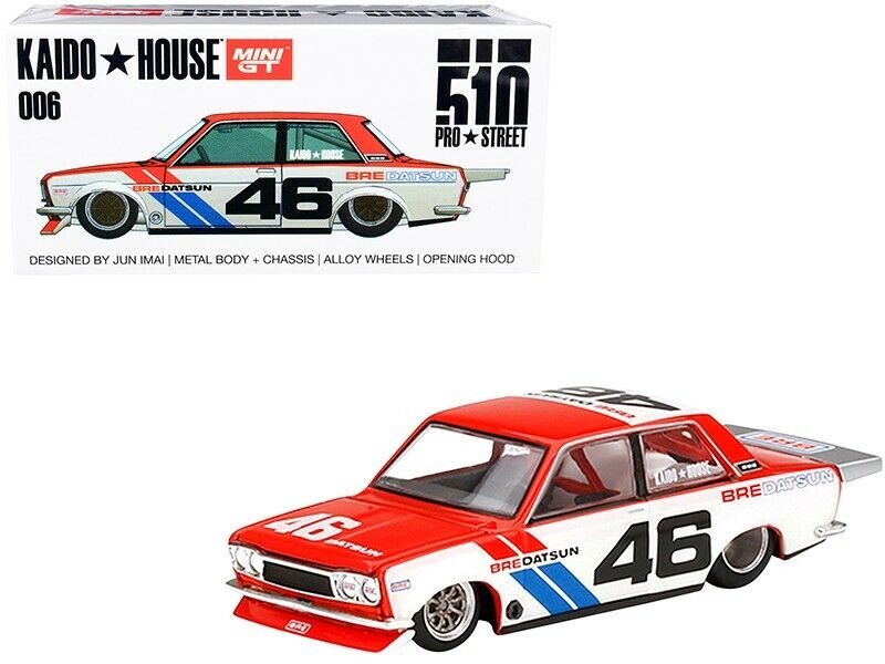 Kaido House x Mini GT 1:64 Datsun 510 Pro Street BRE #46 V2 KHMG006