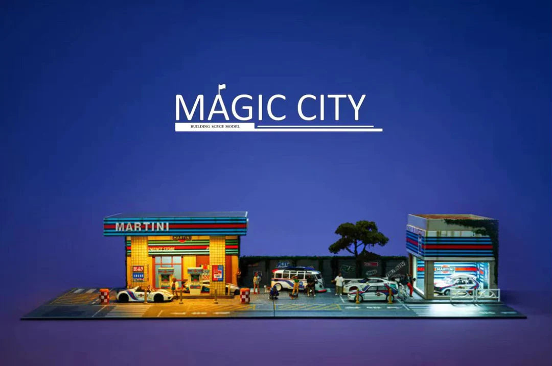 Magic City 1:64 Diorama Shell Gas Station & Display Building (cars &  figures NOT included)