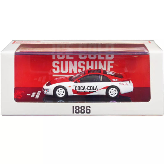 Inno64 1/64 Nissan Fairlady Z (Z32) RHD (Right Hand Drive) Red and White "Coca-Cola"