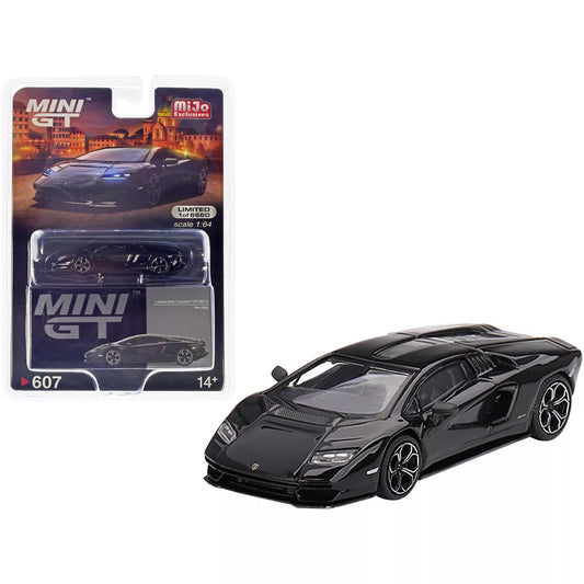 Mini GT 1/64 Lamborghini Countach LPI 800-4 Nero Maia Black Limited Edition to 6660 pieces