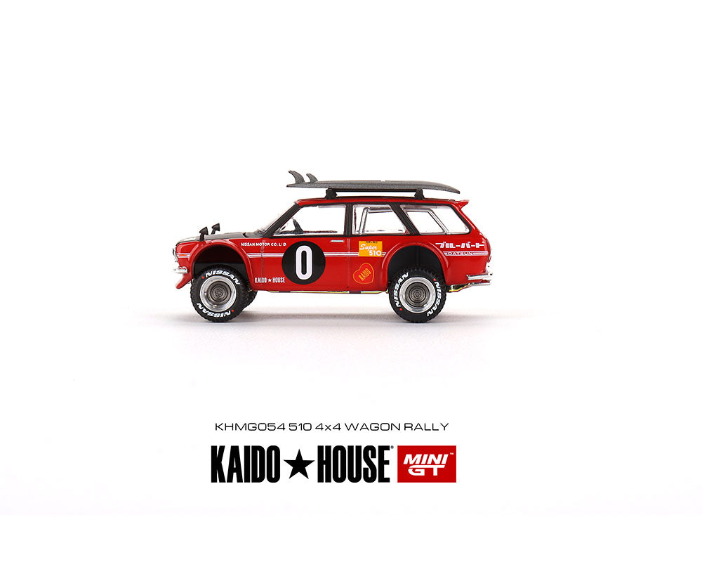 Kaido House x Mini GT 1:64 Datsun KAIDO 510 Wagon Kaido GT Surf Safari RS V2 Red