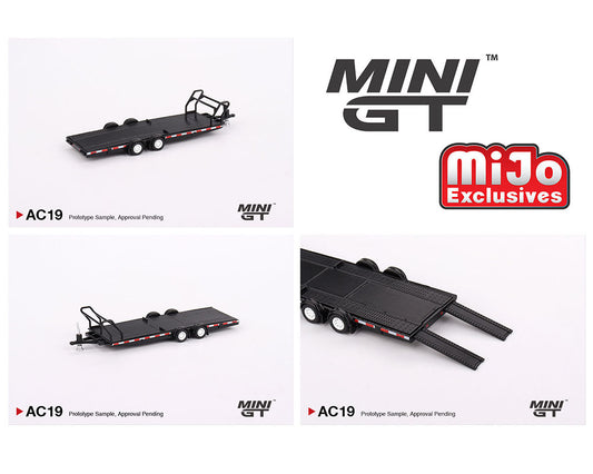 PRE-ORDER Mini GT 1:64 Car Hauler Trailer Type B Black