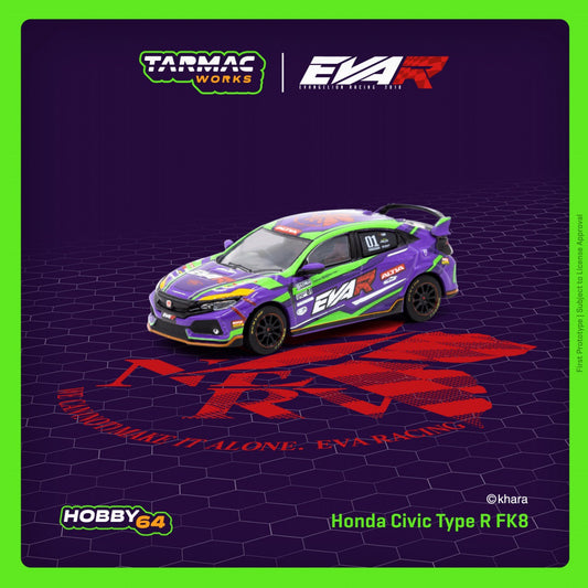 Tarmac Works 1/64 Honda Civic Type R FK8 EVA Racing