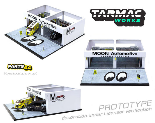 PRE-ORDER Tarmac Works 1:64 Pit Garage Mooneyes Diorama – PARTS64