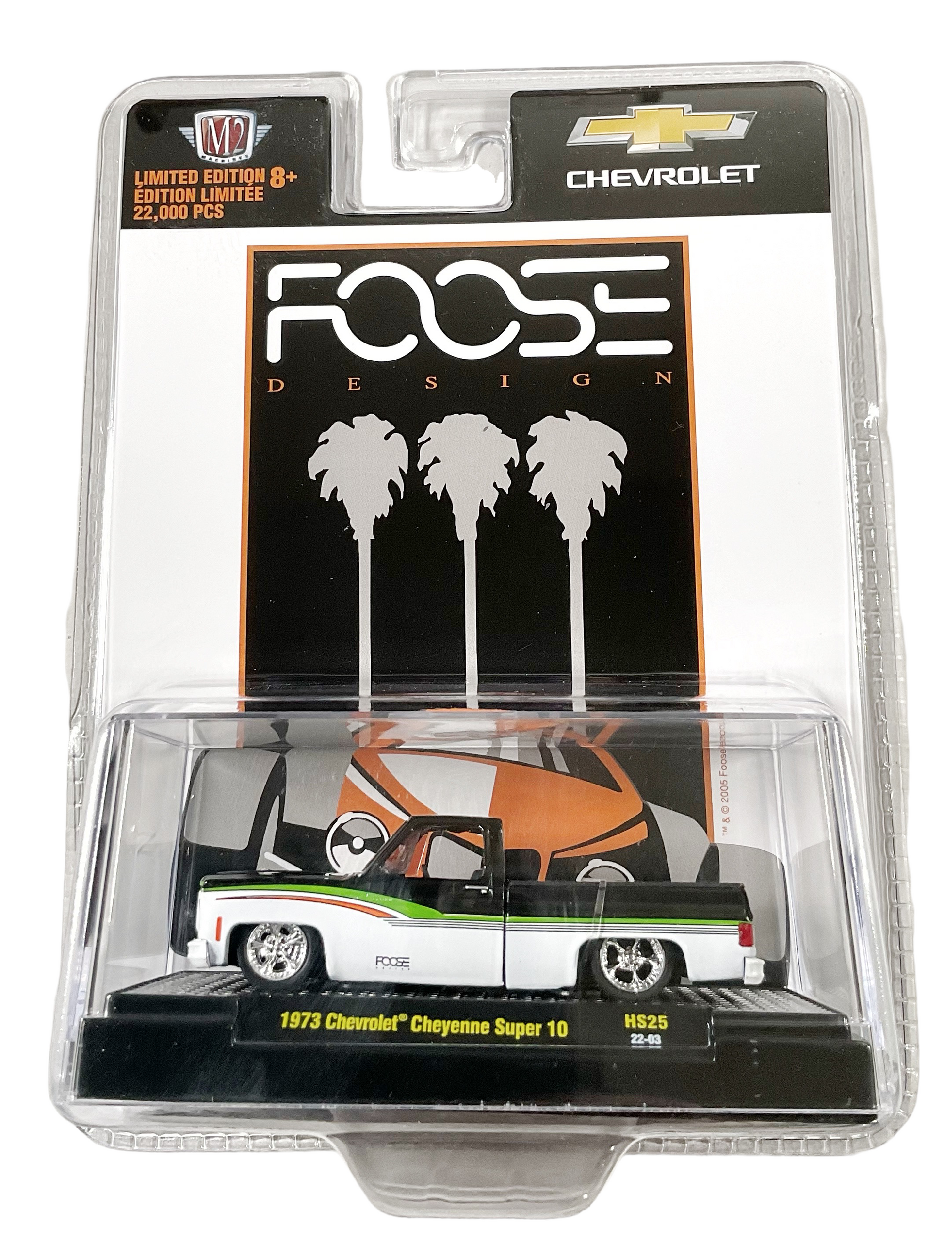 M2 Machines 1:64 Hobby Exclusive CHIP FOOSE DESIGN 1973 Chevrolet Cheyenne  Super 10 Squarebody